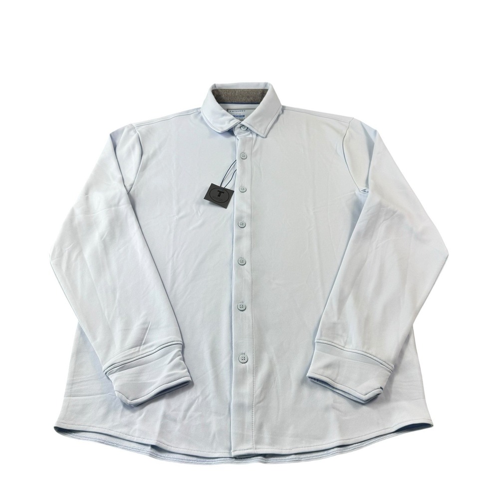 Twillory Light Blue Performance Men's L/S Button Front Size Medium NWT - Picture 2 of 7